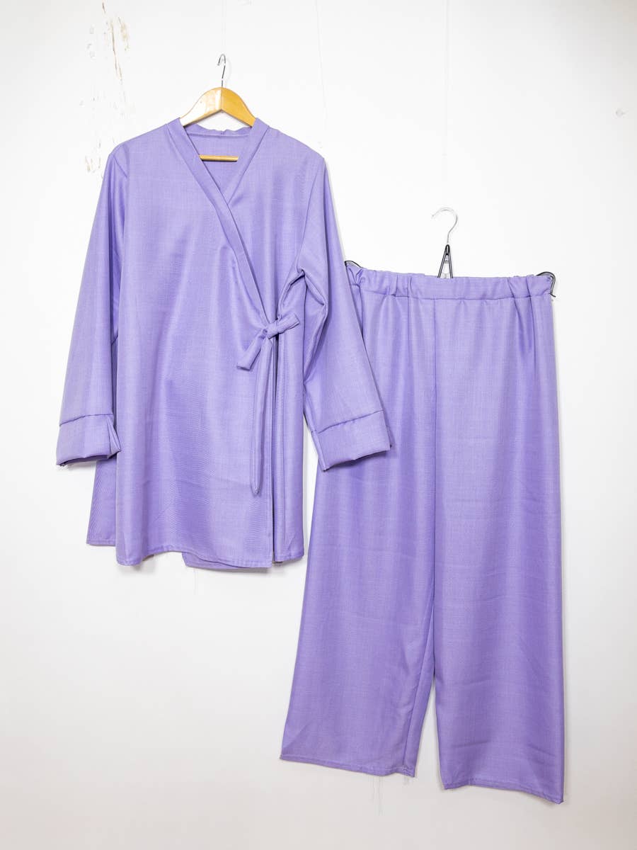 Crossed top abaya set ref:2386 xlm pan