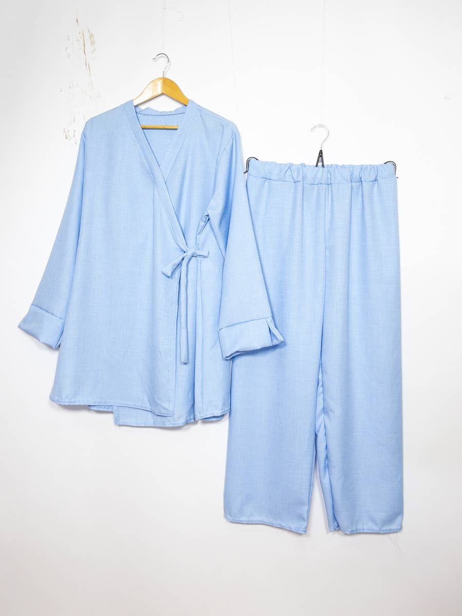 Crossed top abaya set ref:2386 xlm pan